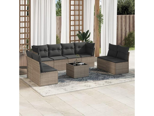 Gray Woven Resin Wicker Outdoor Furniture Set - dlz1766461840775