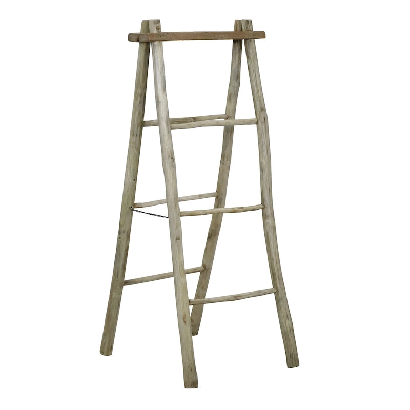 Wooden Towel Ladder Shelf - 48.5 - Brown