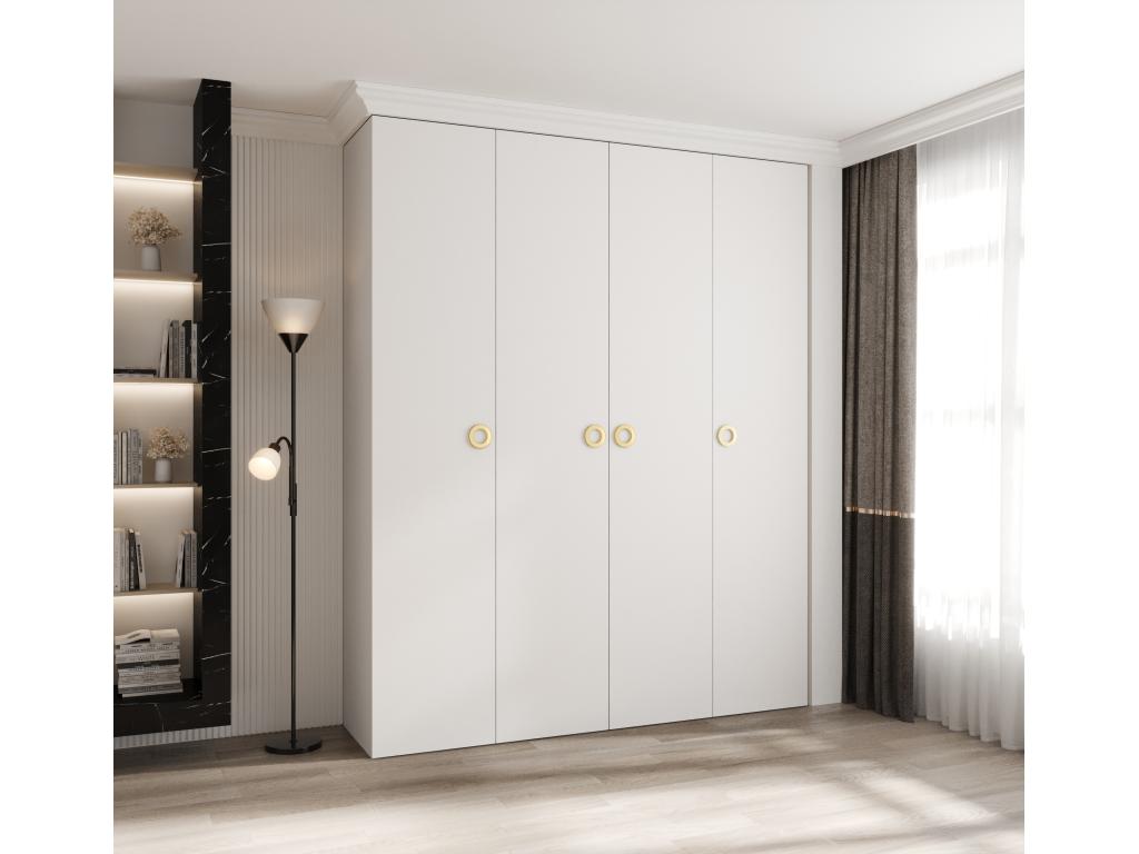White Wardrobe, 200 x 40 x 245.5 cm