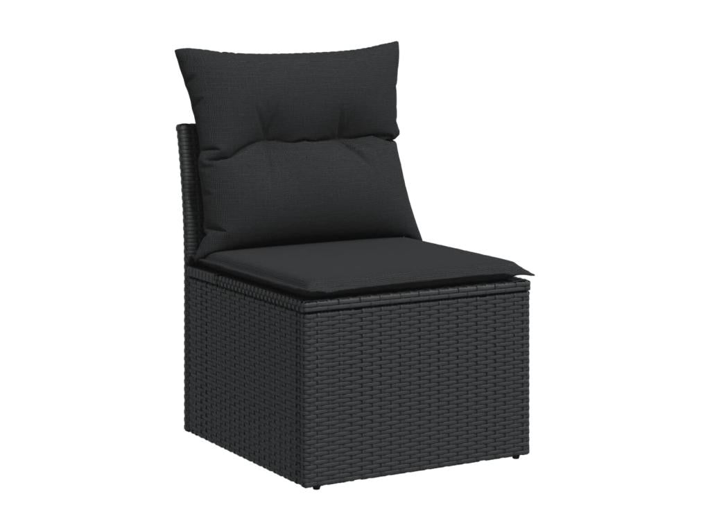 Black Woven Resin Wicker Outdoor Furniture Set - dlz1766461726225