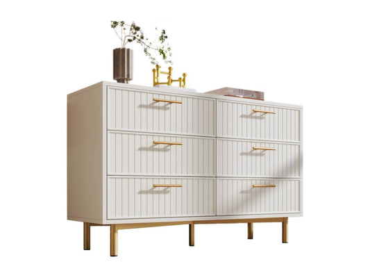 White Metal Dresser, 120 x 40 x 75 cm
