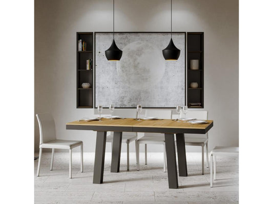 Natural Oak Wood Table, 90 x 160 cm