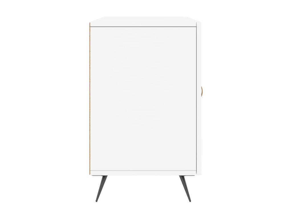 White Engineered Wood Sideboard, 100 x 36 x 60 cm