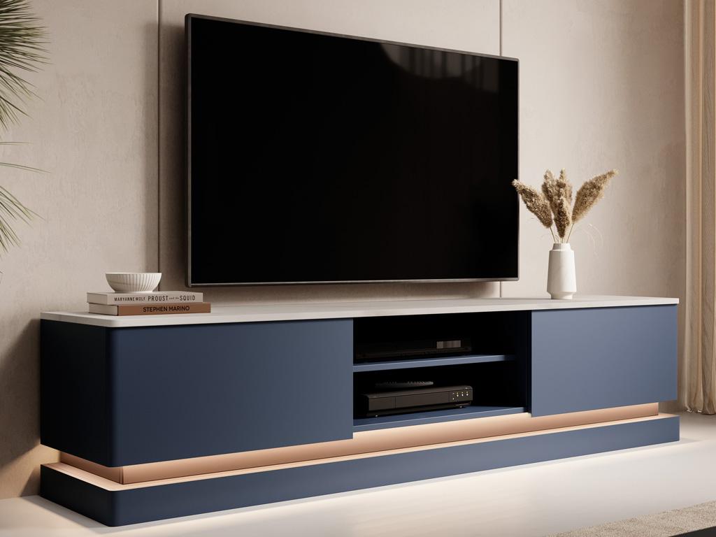 White Marble TV Stand