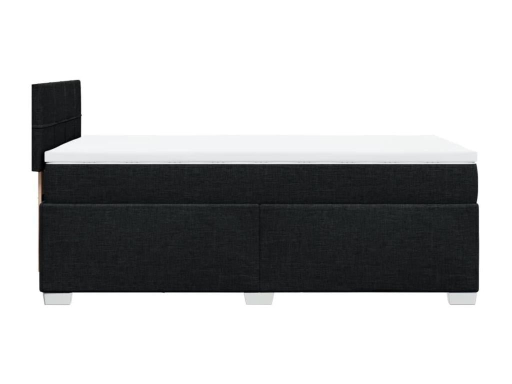 Black Fabric Mattress, 90 x 200 cm