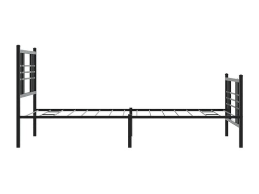 Black Metal Bed Frame, 107 x 203 cm