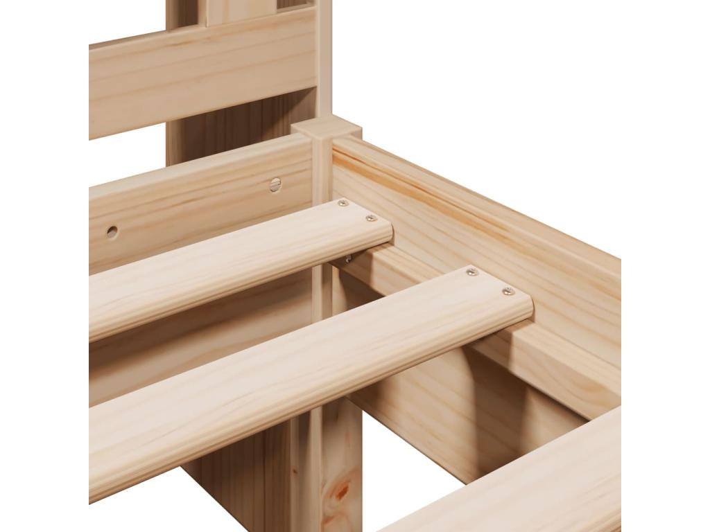 Brown Pine Wood Mattress, 90 x 190 cm - dlz1766461397426