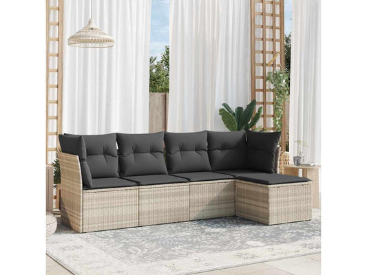 Gray Woven Resin Wicker Outdoor Furniture Set - dlz1766461900103