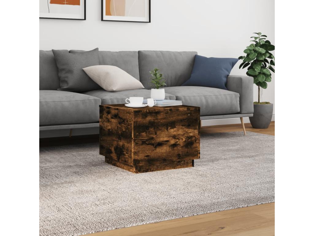 Natural Oak Wood Coffee Table, 50 x 50 x 40 cm