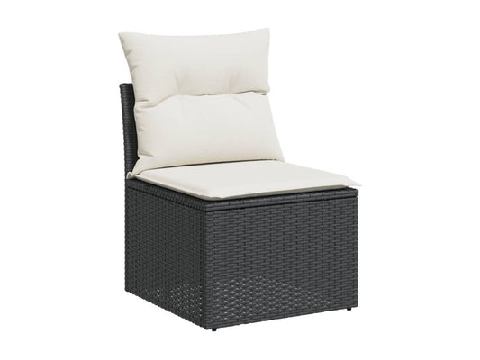 Black Woven Resin Wicker Outdoor Furniture Set - dlz1766461819969