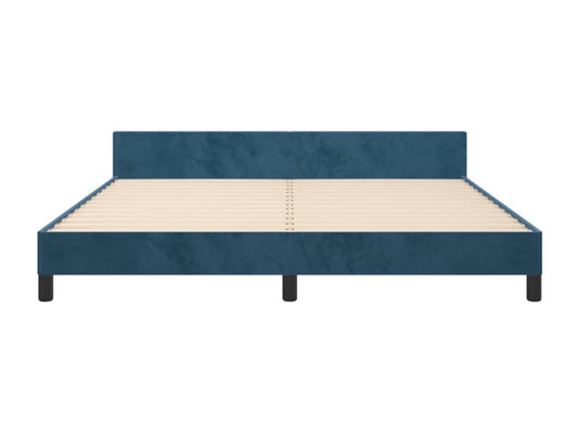 Blue Velvet Bed Frame, 160 x 200 cm