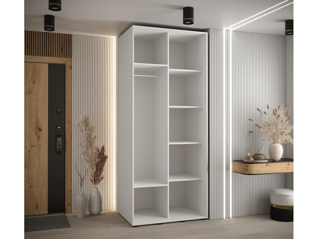 White Wardrobe, 100 x 60 x 235.2 cm