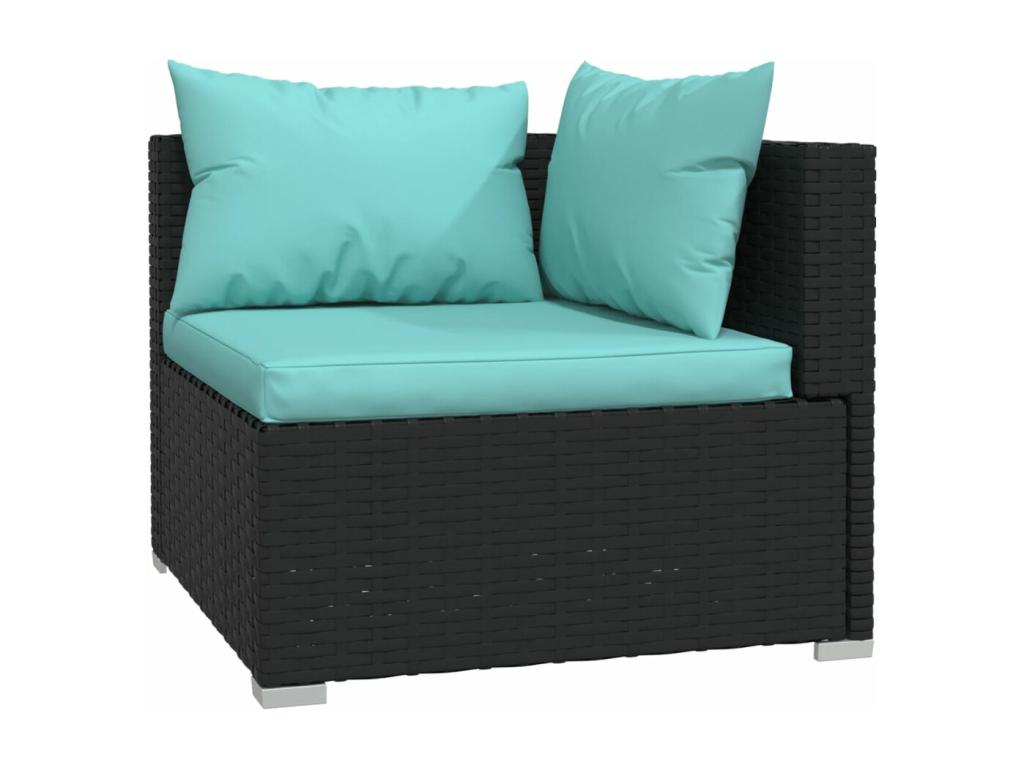 Black Woven Resin Wicker Outdoor Furniture Set - dlz1766461136814