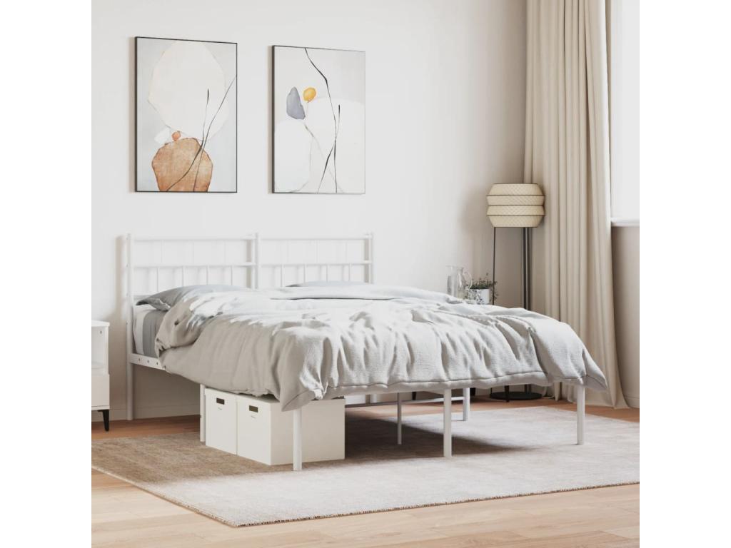 White Metal Mattress, 150 x 200 cm