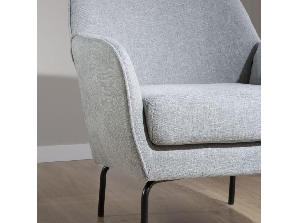 Gray Accent Chair, 76 x 76 cm