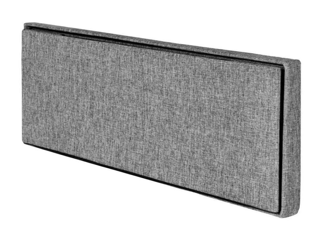 Gray Fabric Bench, 110 x 38 x 38 cm