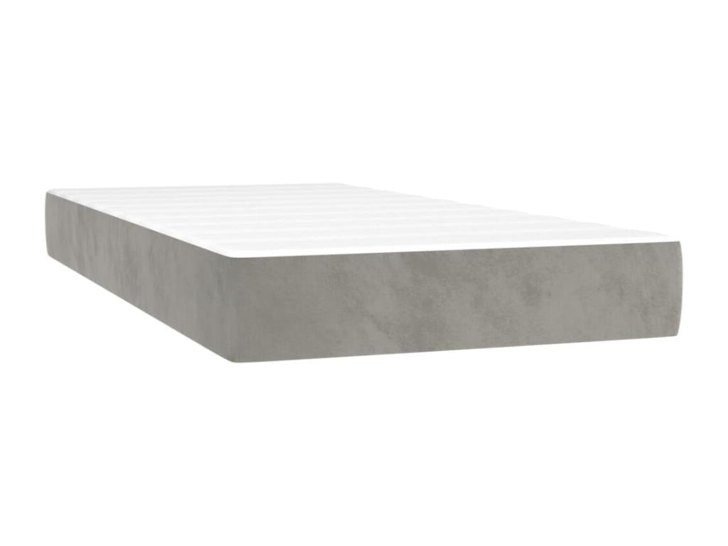 Gray Velvet Mattress, 100 x 200 cm