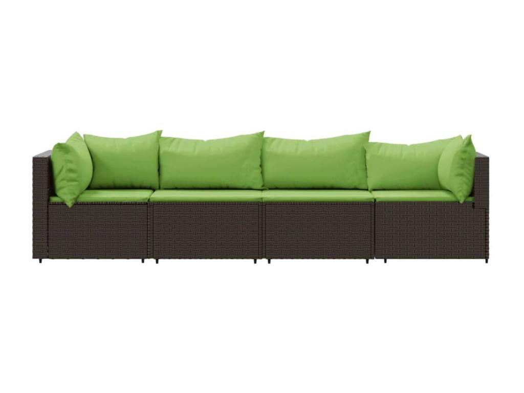 Brown Woven Resin Wicker Outdoor Furniture Set - dlz1766461751246