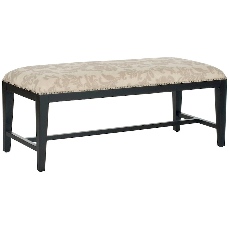 SAFAVIEH Tenisha Floral Beige Bench - 46 W x 19 D x 20 H - 46Wx19Dx20H