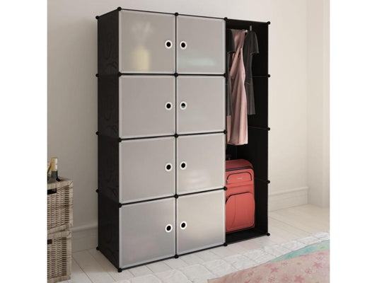 Black Wardrobe, 109 x 36.5 x 143 cm