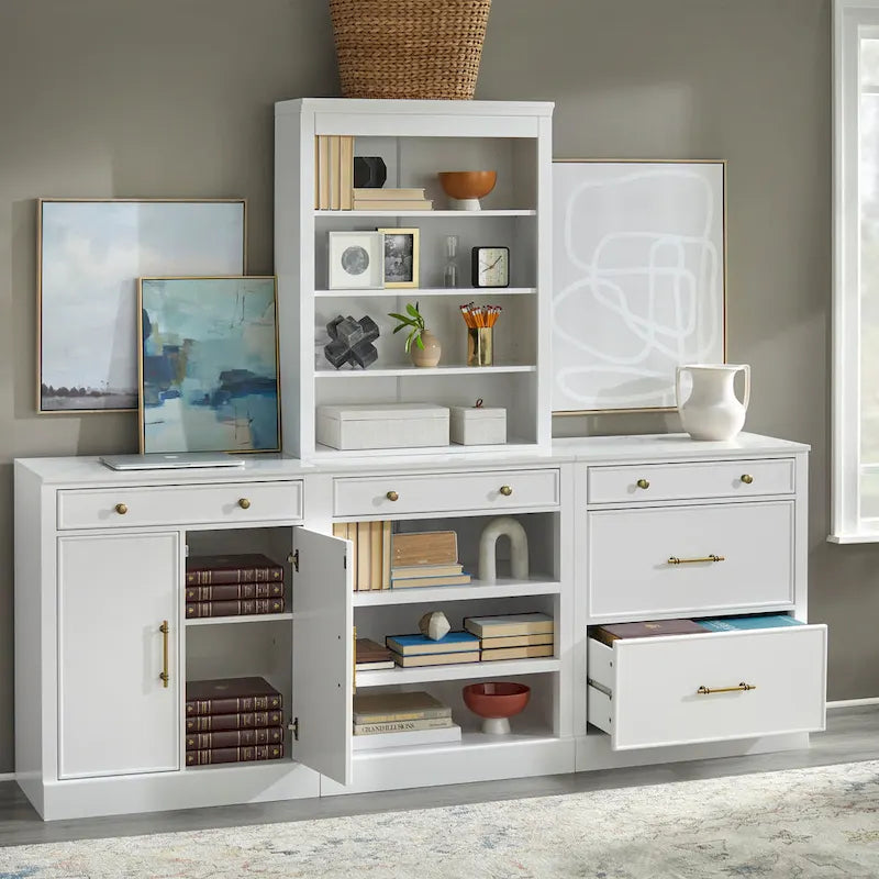 Lifestorey Monza 1-Drawer Cabinet with Shelves