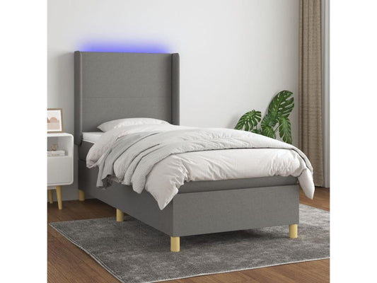 Gray Fabric Mattress, 90 x 200 cm