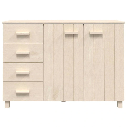 vidaXL Sideboard Buffet Console Cabinet for Kitchen HAMAR Solid Wood Pine - 44.5 x 15.7 x 31.5