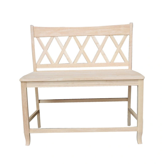 Double X-Back Bench - 24 Seat Height