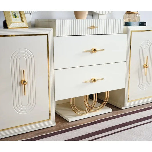 Marsille Modern Buffet With Mirror For Dining Room