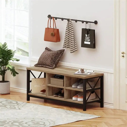 Shoe Bench Entryway - 14.17D x 47.24W x 18.11H