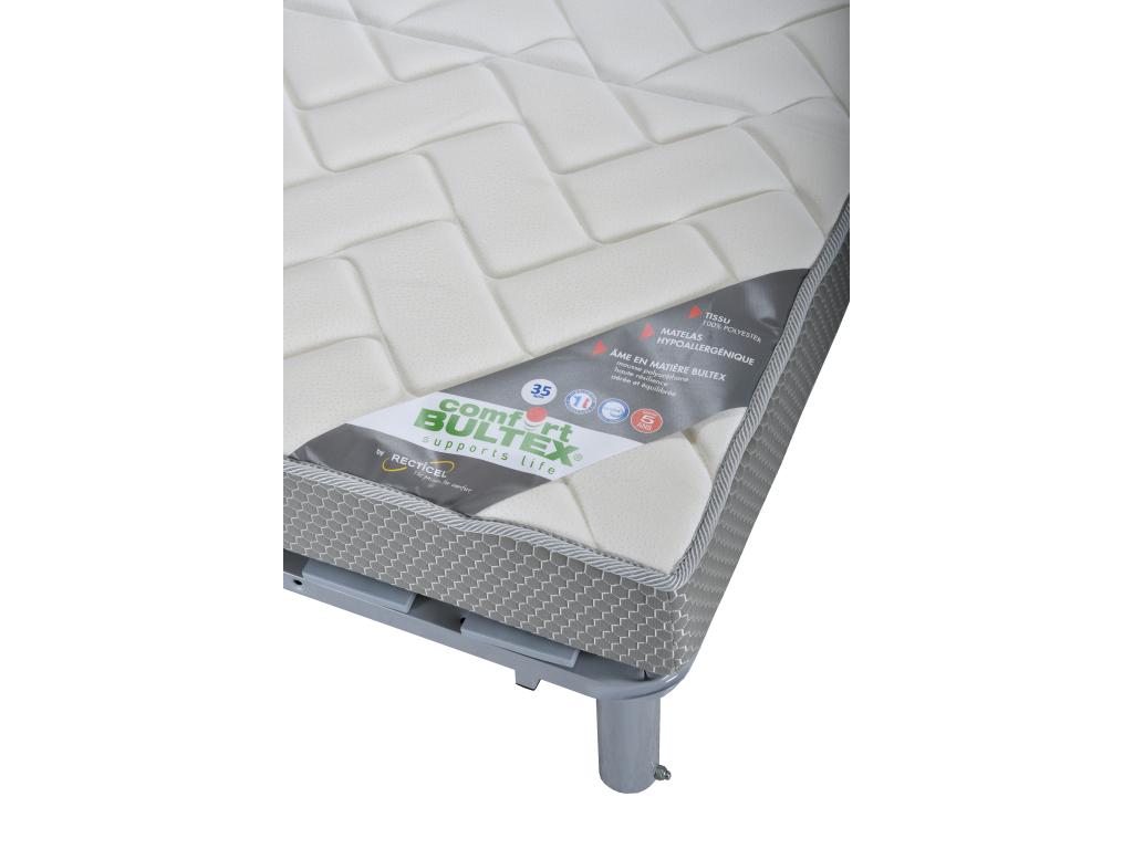 Gray Fabric Mattress, 140 x 200 cm