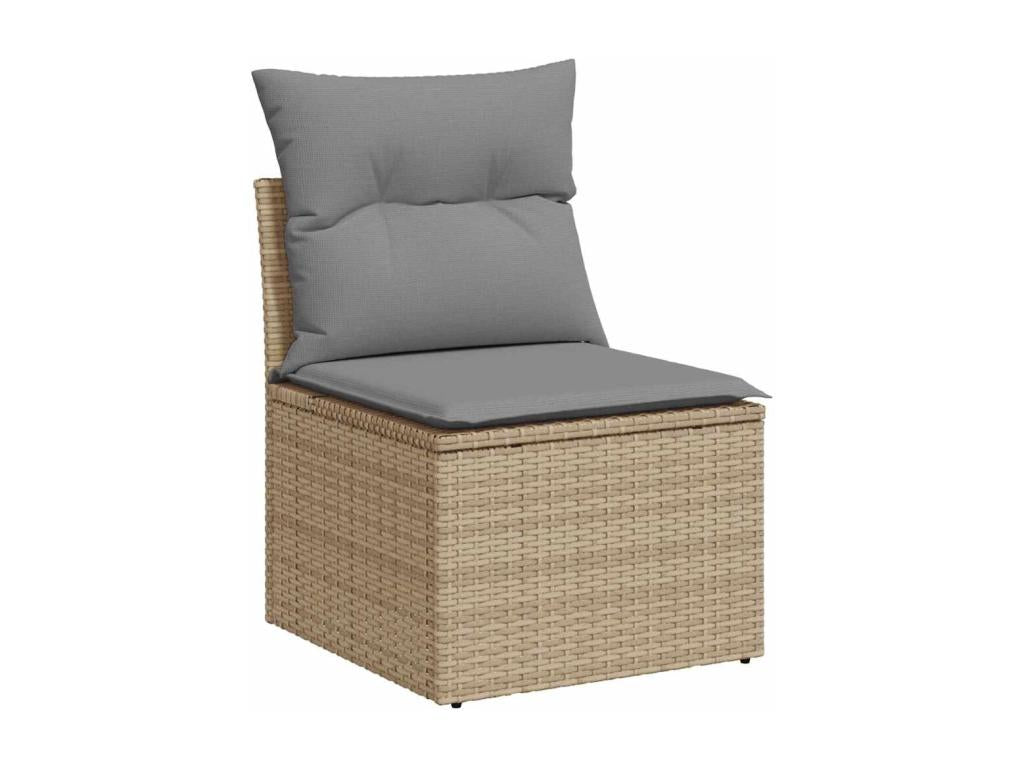 Beige Woven Resin Wicker Outdoor Furniture Set - dlz1766461558280