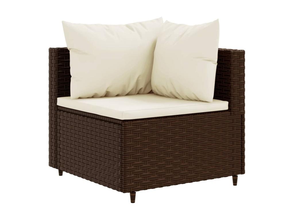 Brown Woven Resin Wicker Outdoor Furniture Set - dlz1766461508092
