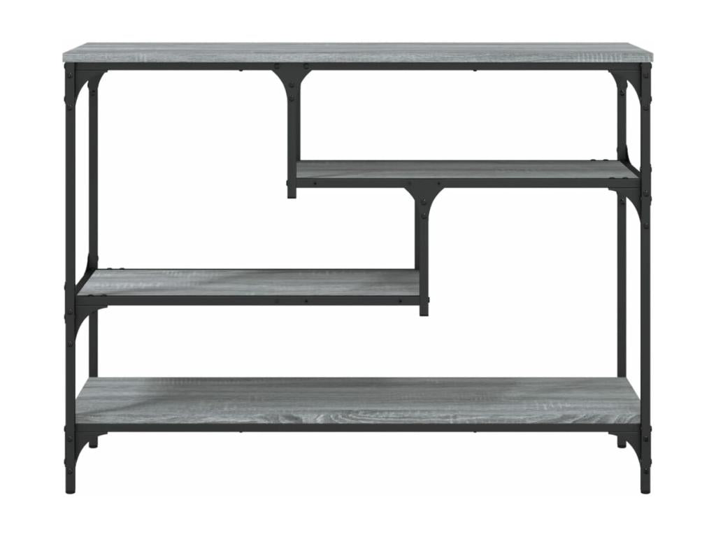 Gray Engineered Wood Table, 100 x 30 x 75 cm