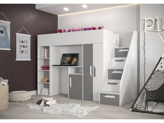 White Bed, 165 x 120 x 247 cm