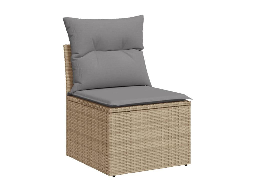 Beige Woven Resin Wicker Outdoor Furniture Set - dlz1766461818641