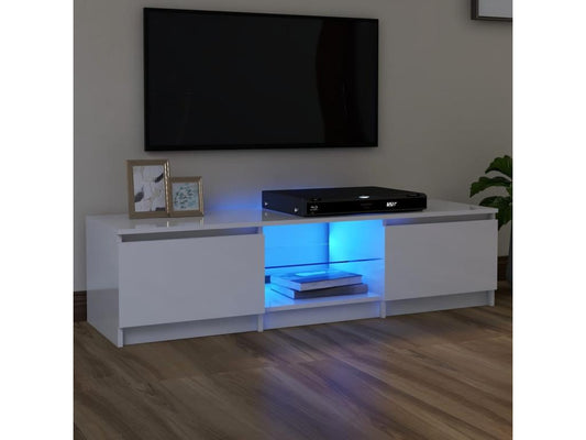 White TV Stand, 140 x 40 x 35.5 cm