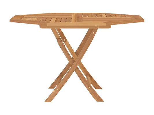 Brown Solid Wood Table, 110 x 110 x 75 cm