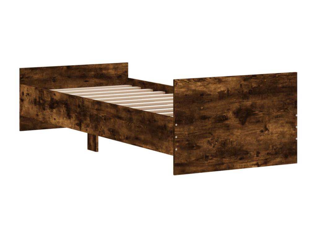 Natural Oak Wood Bed Frame, 75 x 190 cm