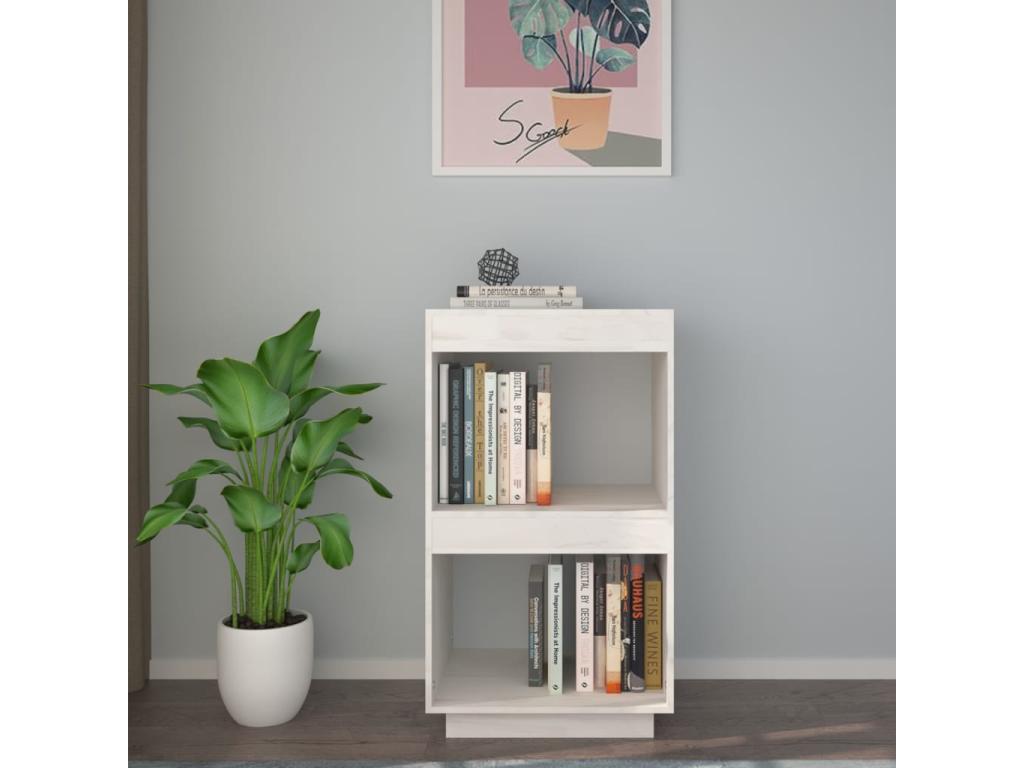 White Pine Wood Bookcase, 40 x 35 x 71 cm