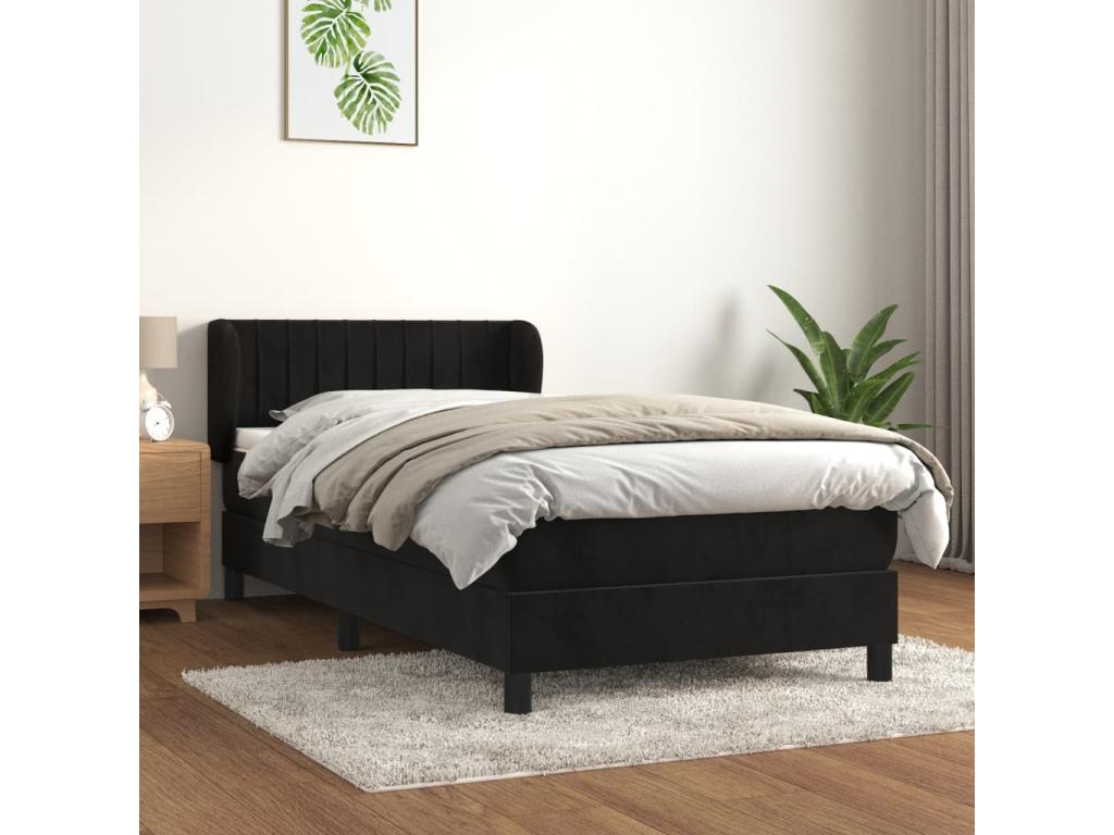Black Velvet Mattress, 90 x 190 cm