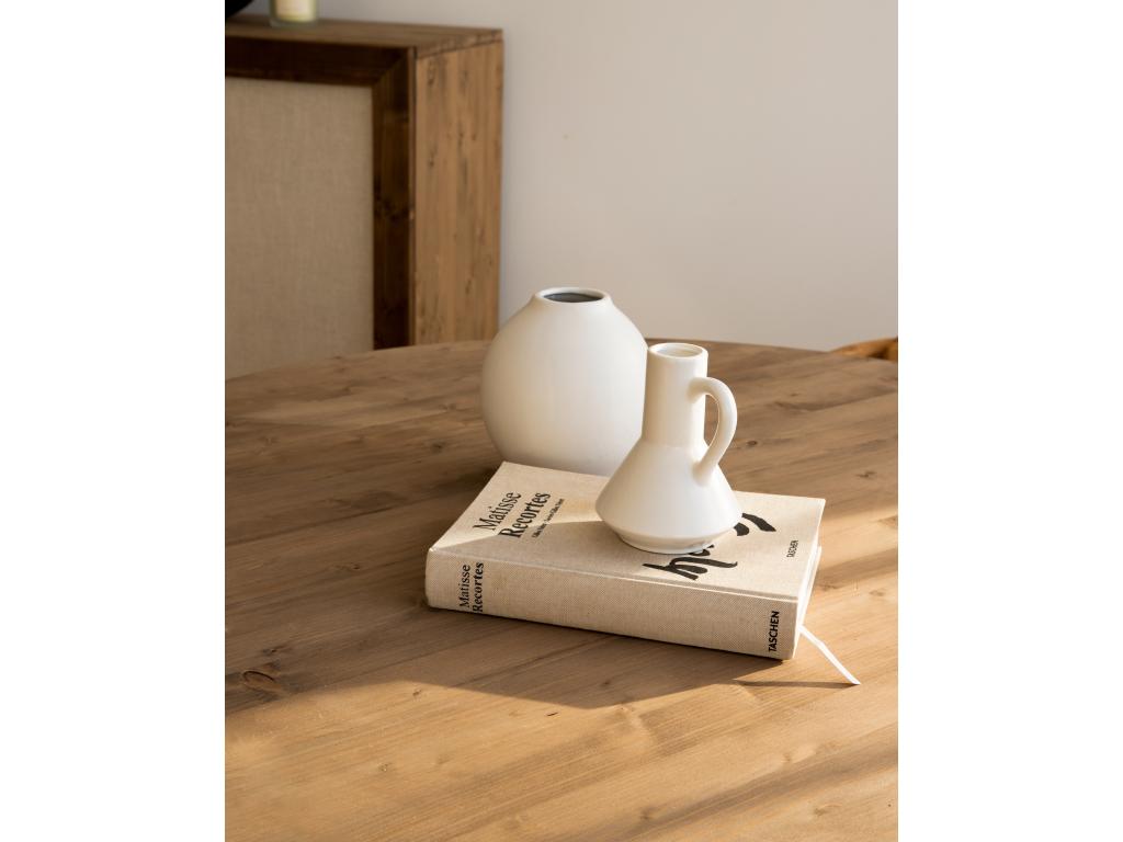 Brown Pine Wood Dining Table, 110 x 75 cm