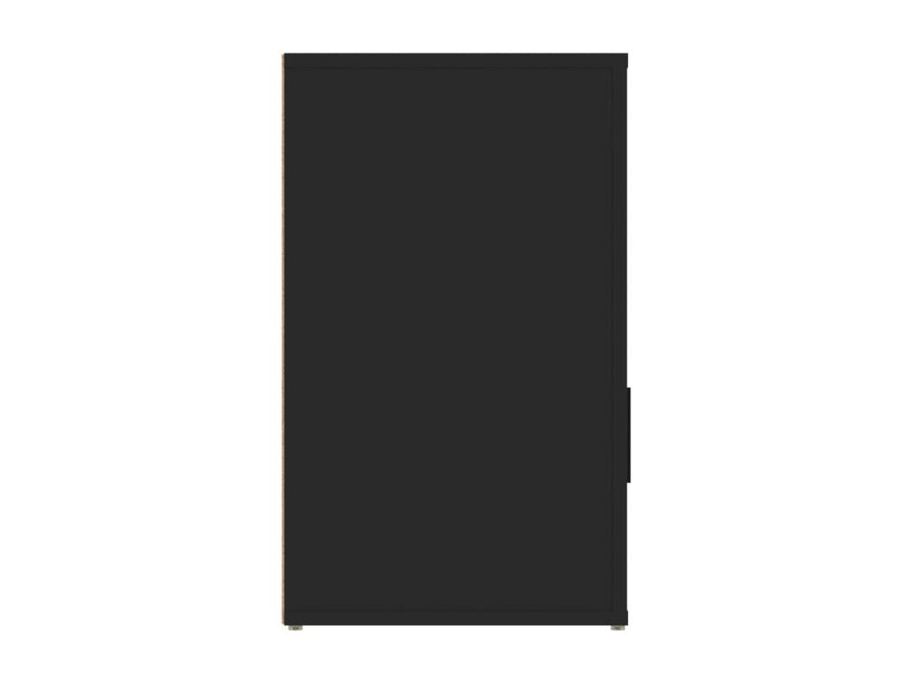 Black Engineered Wood Table, 50 x 36 x 60 cm