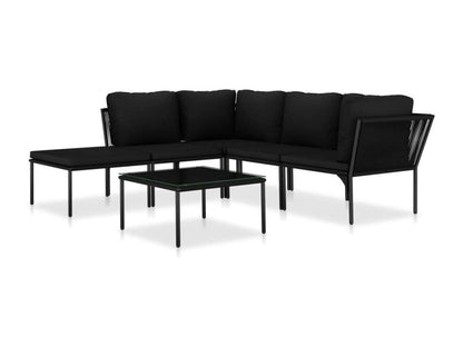 Black Outdoor Furniture Set
