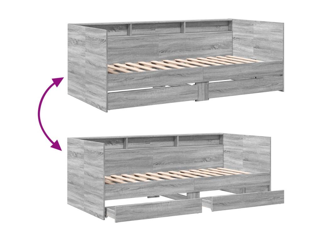 Gray Mattress, 90 x 190 cm