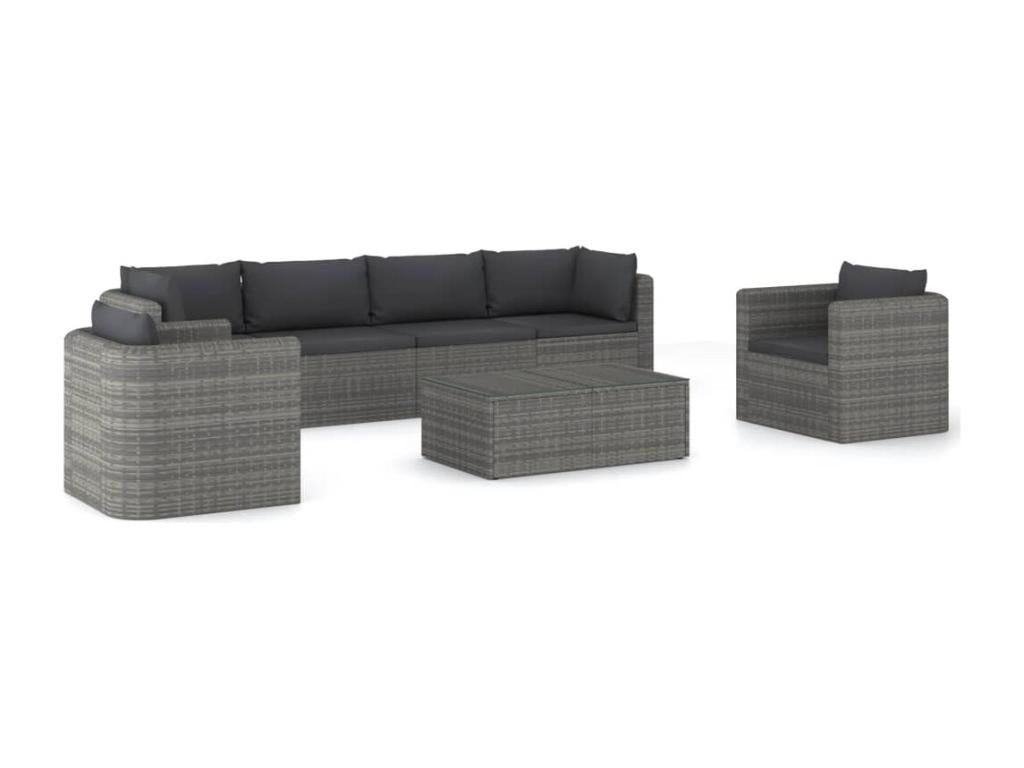 Gray Outdoor Furniture Set, 68 x 72 x 63 cm