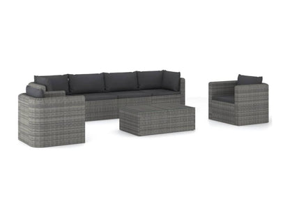 Gray Outdoor Furniture Set, 68 x 72 x 63 cm