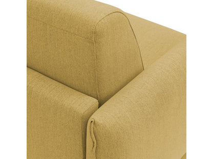 Yellow Fabric Bed, 120 x 197 cm