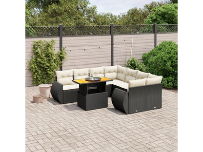 Black Woven Resin Wicker Outdoor Furniture Set - dlz1766461727531