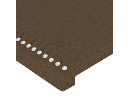 Brown Fabric Bed, 103 x 23 x 78 cm